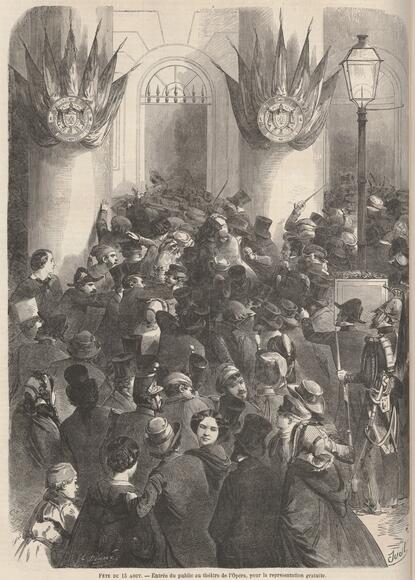 Le Monde illustré, 1860/08/18 [représentation gratuite à l’Opéra]
