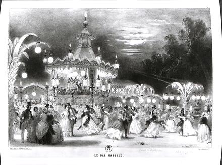 Le bal Mabille. Allée des veuves, Champs-Élysées