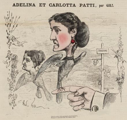Adelina et Carlotta Patti (par Gill)
