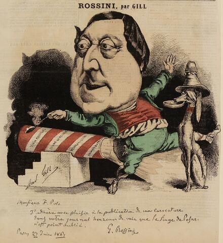 Gioachino Rossini (par Gill)