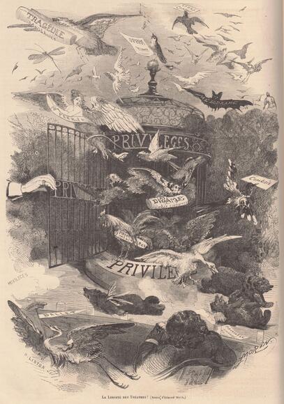 Le Monde illustré, 1864/02/06 [liberté des théâtres]