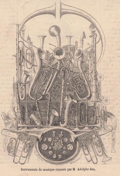 Le Monde illustré, 1864/11/19 [instruments de Sax]