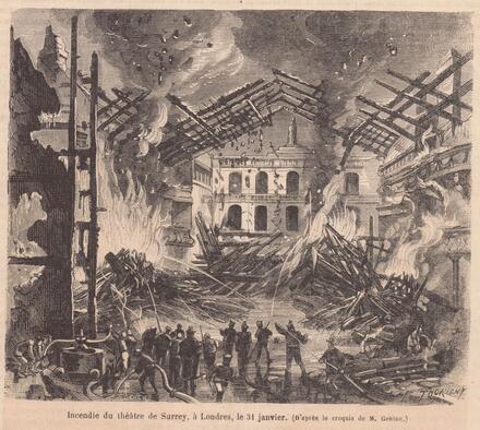 Le Monde illustré, 1865/02/11 [incendie du théâtre de Surrey]