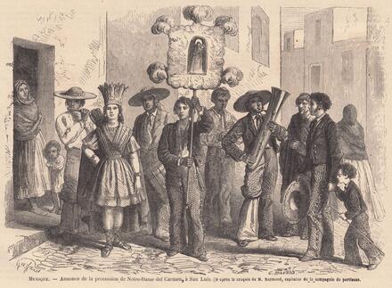Le Monde illustré, 1865/07/01 [Procession au Mexique]