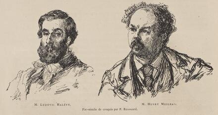 Ludovic Halévy et Henri Meilhac (par Renouard)