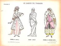 Costumes du Jardin du Paradis de Bruneau (Arabella et Femme voilée)