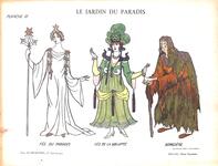 Costumes du Jardin du Paradis de Bruneau (Fée du Paradis, Fée de la volupté et Sorcière)
