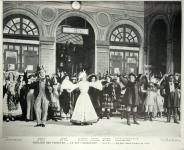 Scène de La Vie parisienne : acte I - la gare Saint-Lazare en 1866