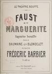 Page de titre Faust et Marguerite